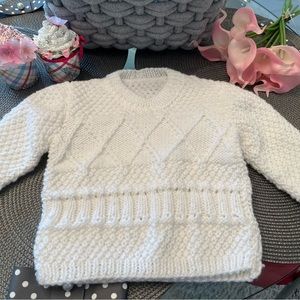 Hand Knitted Baby Sweater